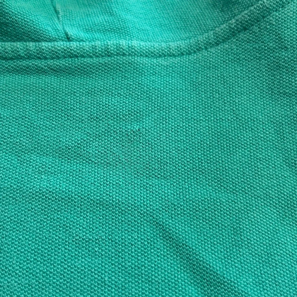 Pacer Womens Green 3/4 Sleeve Full Zip Hoodie Pique Knit Sweatshirt Large